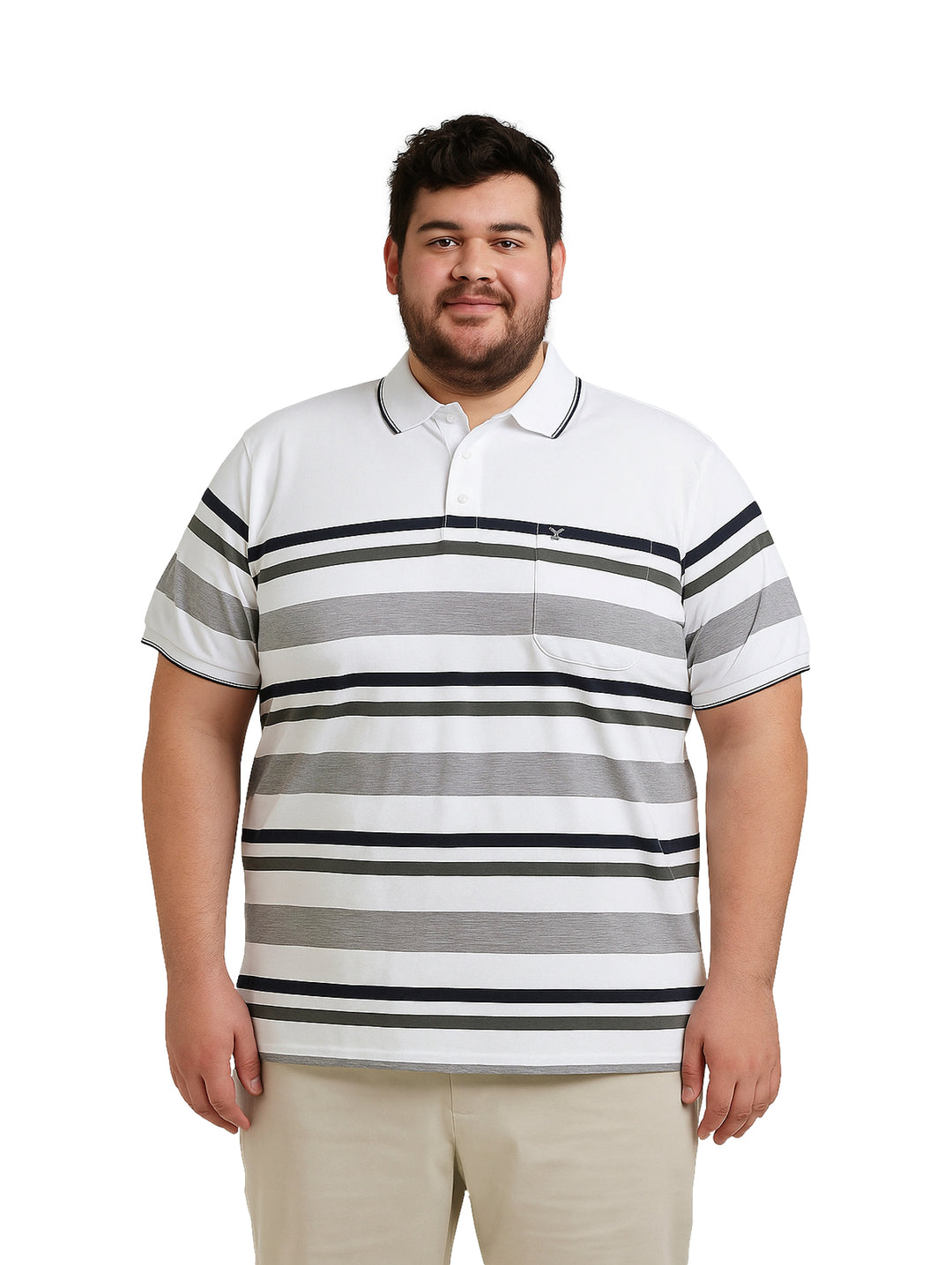 Playera Polo Palm Beach Blanca para Hombre