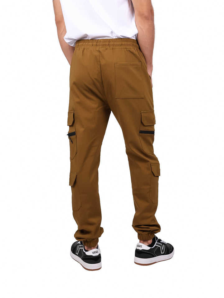 Pantalón Jogger Cargo Vertical Eagle Color Camel para Hombre