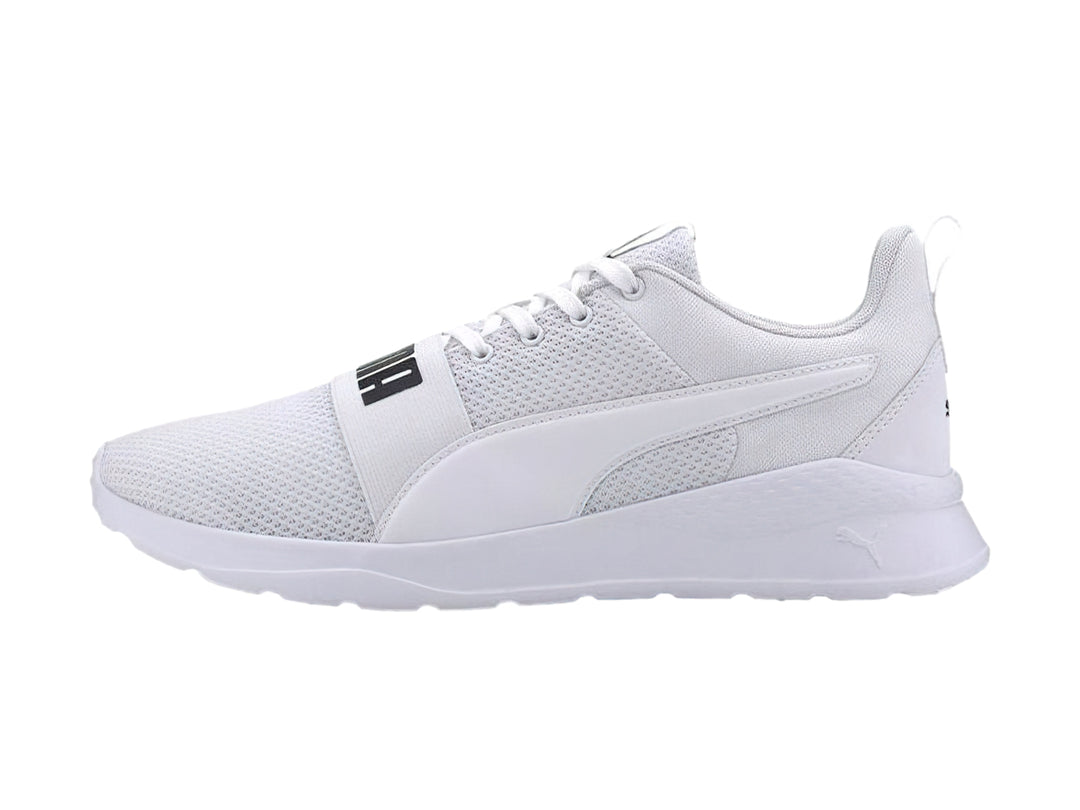 Tenis PUMA Anzarun Lite Bold en color blanco con detalles minimalistas y suela blanca.