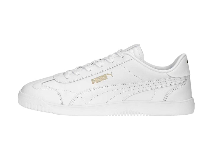 Tenis PUMA Club 5v5 Blanco y Oro para Mujer