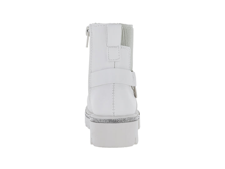 Botas Miroslava Blanco y Plata para Niña