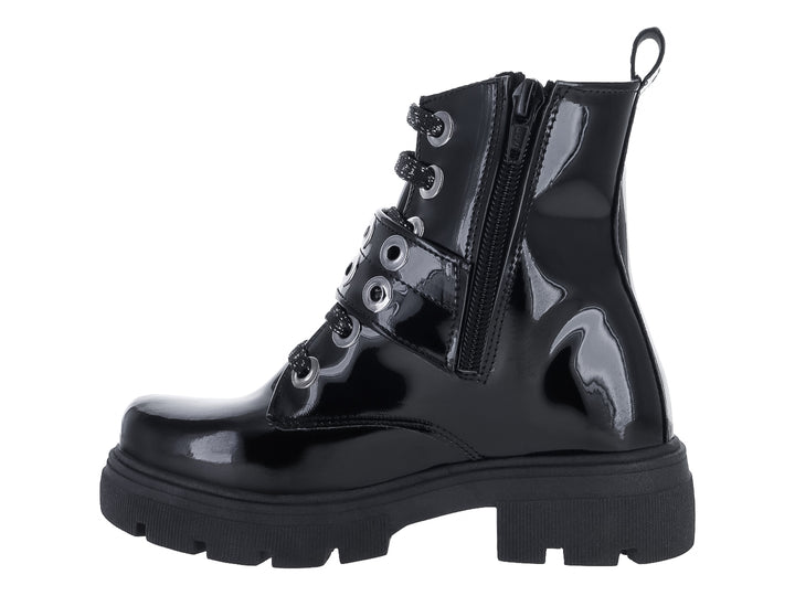 Botas Miroslava de Charol Negro para Niña