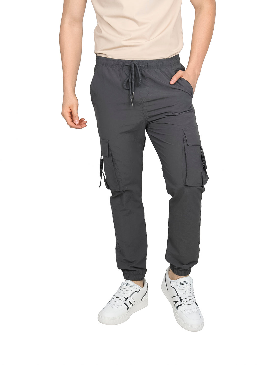 Pantalón Jogger Cargo Giovanni Gali Gris para Hombre