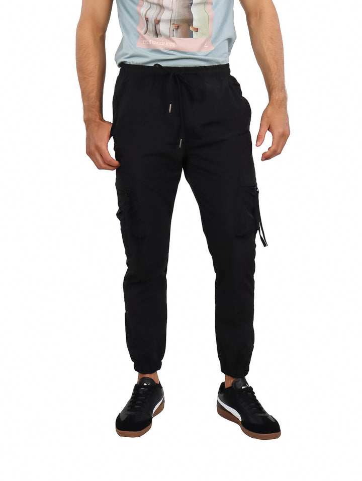 Pantalón Jogger Cargo Giovanni Gali Negro para Hombre