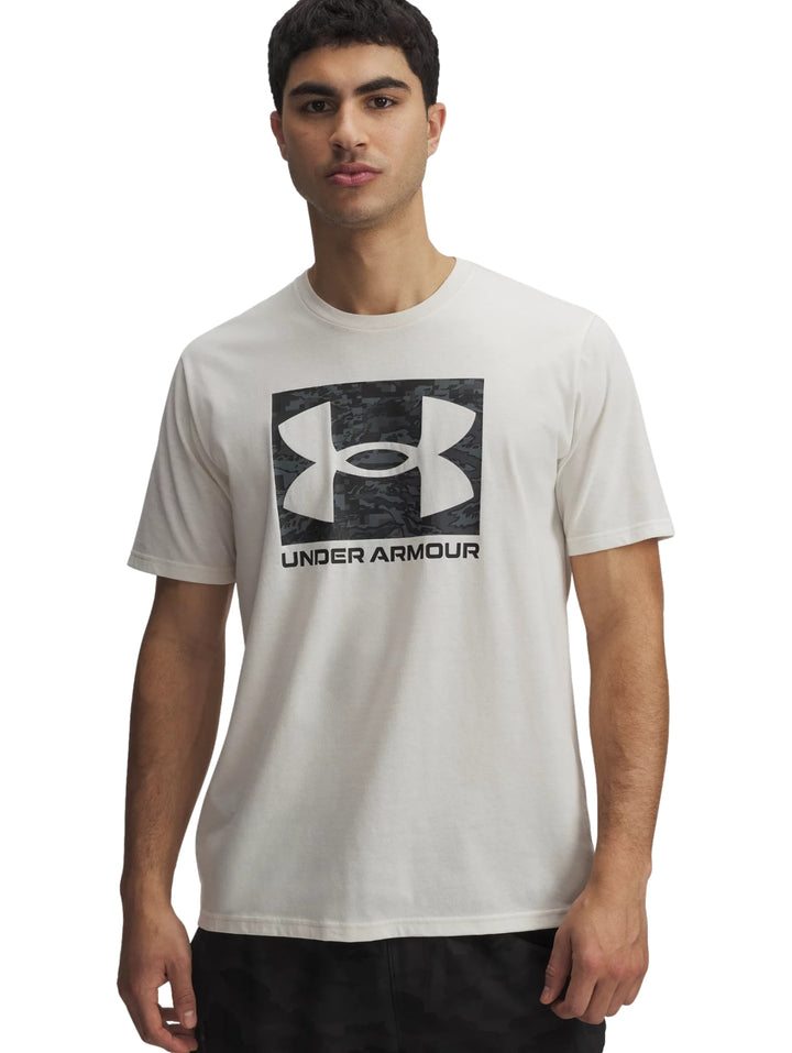 Playera Under Armour UA ABC Camo Boxed Logo Color Piedra para Hombre