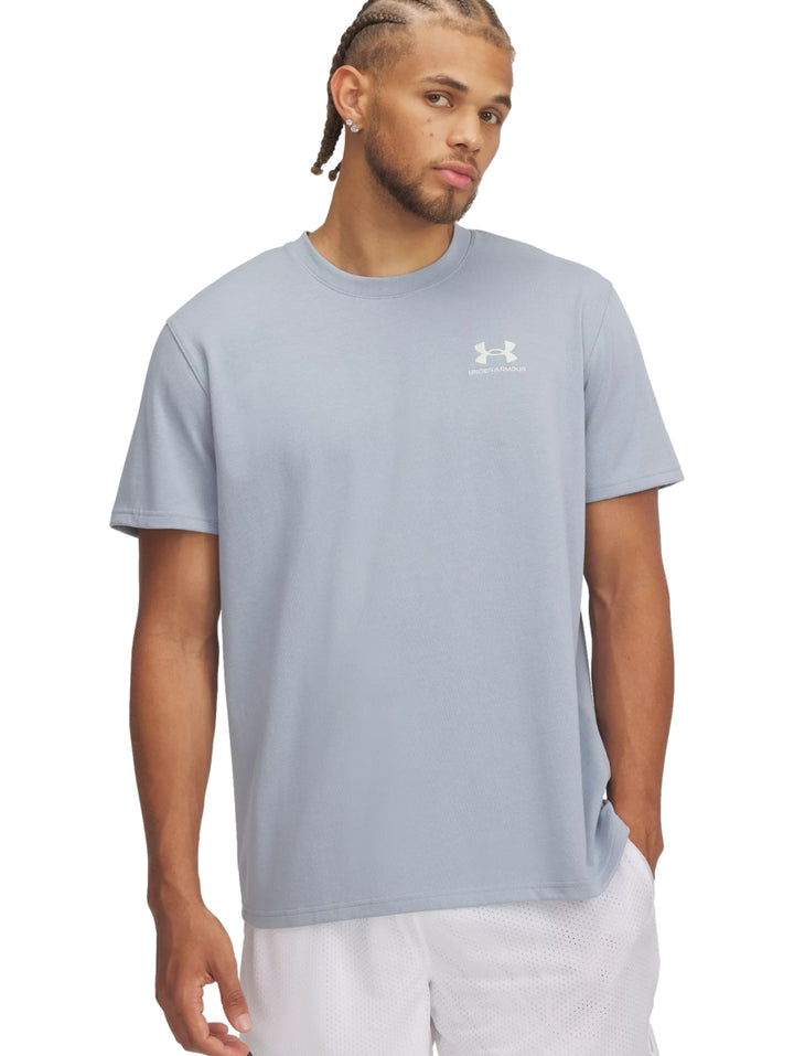 Playera Under Armour Logo Emb Heavyweight Azul para Hombre