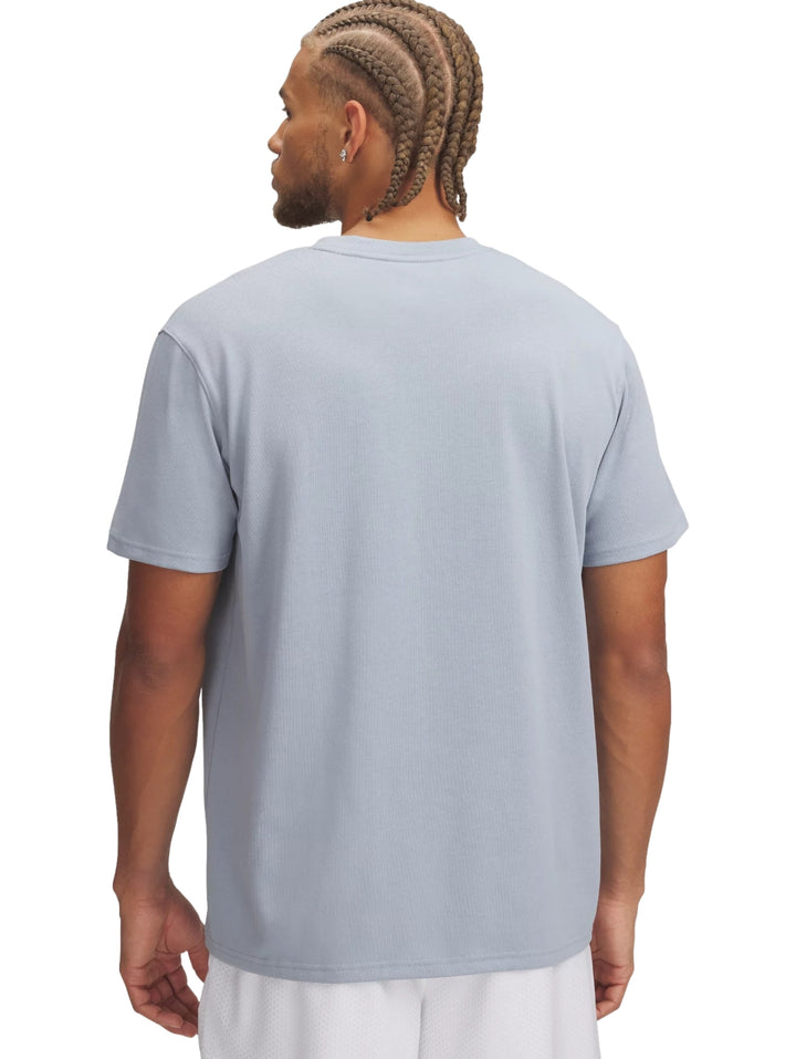 Playera Under Armour Logo Emb Heavyweight Azul para Hombre