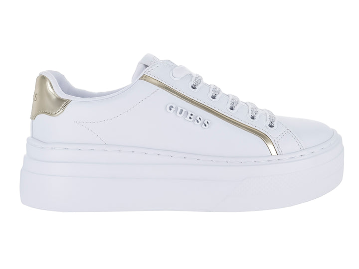 Tenis Guess Ameria Blanco y Platino para Mujer