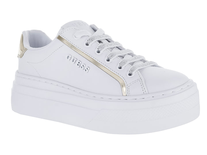 Tenis Guess Ameria Blanco y Platino para Mujer