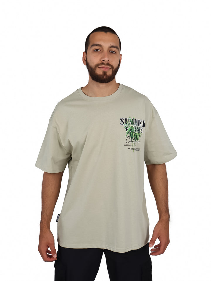 Playera Fimons Oversize Verde Claro para Hombre