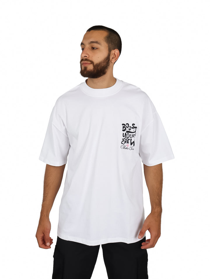 Playera Fimons Oversize Blanca para Hombre