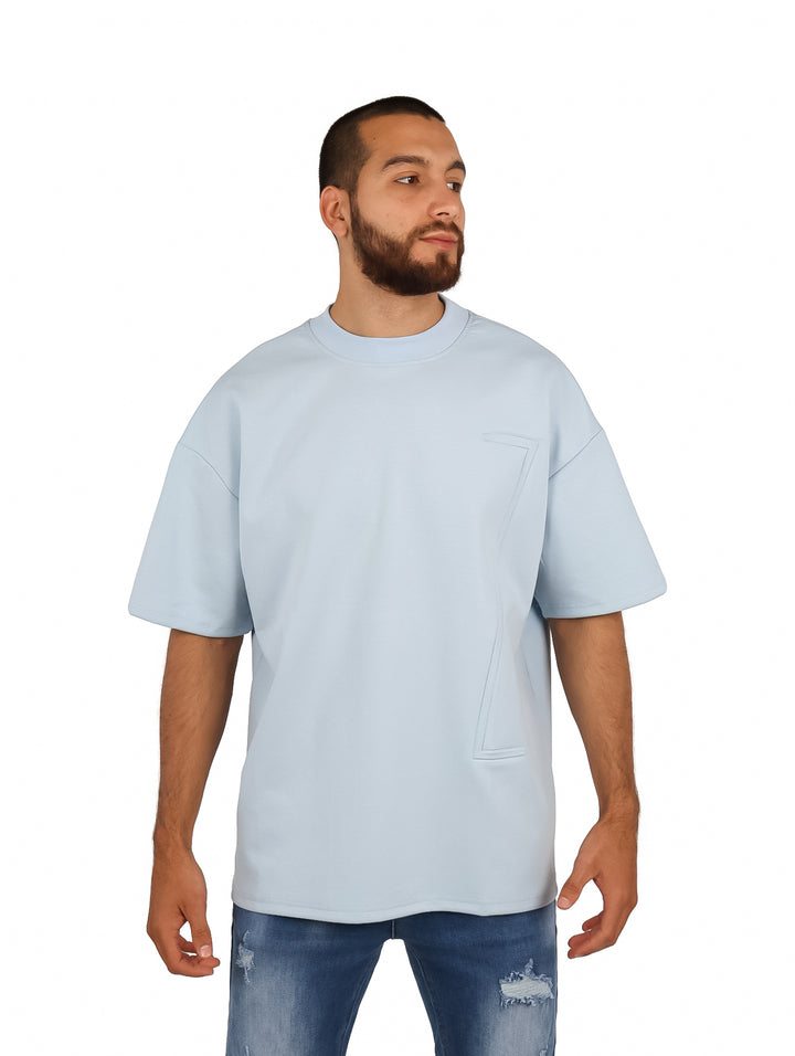 Playera Fimons Oversize Azul Cielo para Hombre