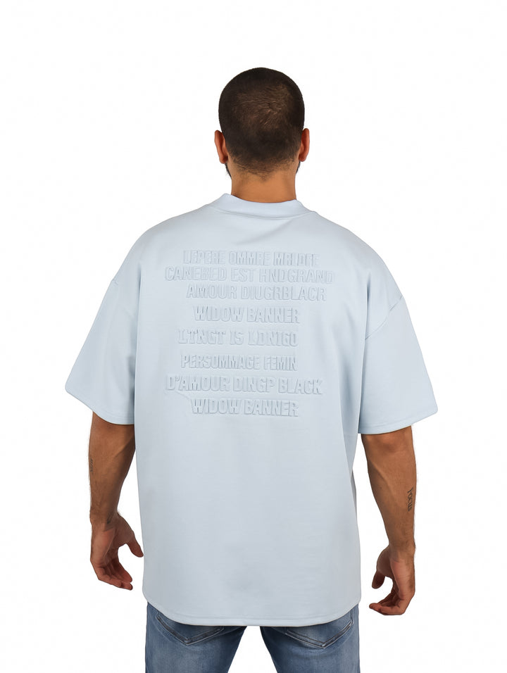 Playera Fimons Oversize Azul Cielo para Hombre