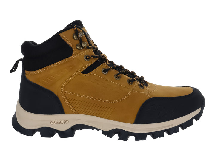 Bota Murren Armand color honey con detalles en negro y suela beige para actividades al aire libre.