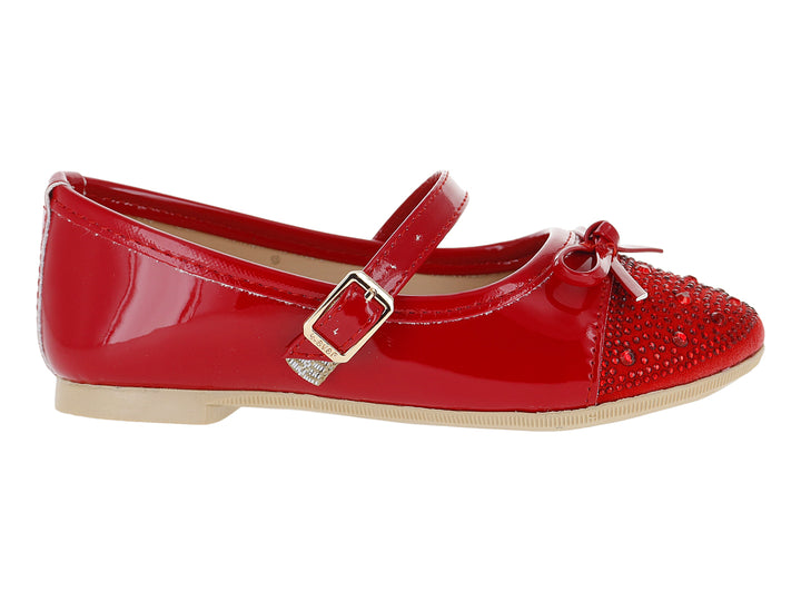Zapatos Ballerinas 4EVER Charol Rojo para Niña