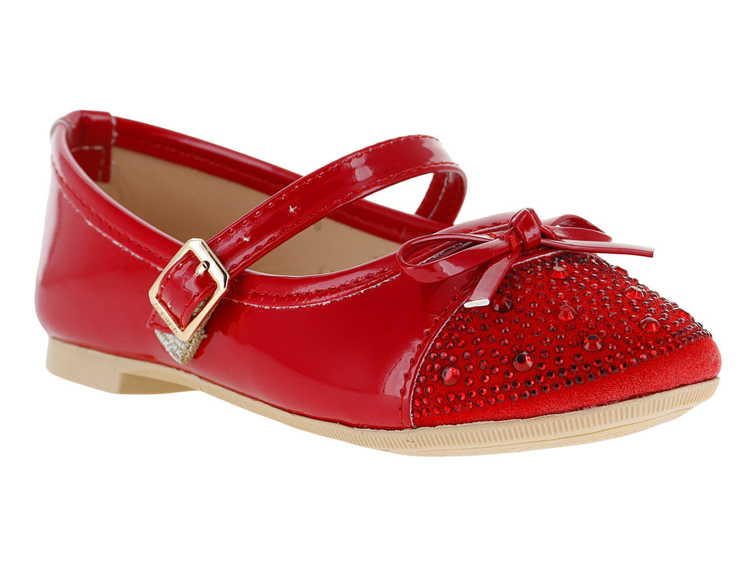 Zapatos Ballerinas 4EVER Charol Rojo para Niña