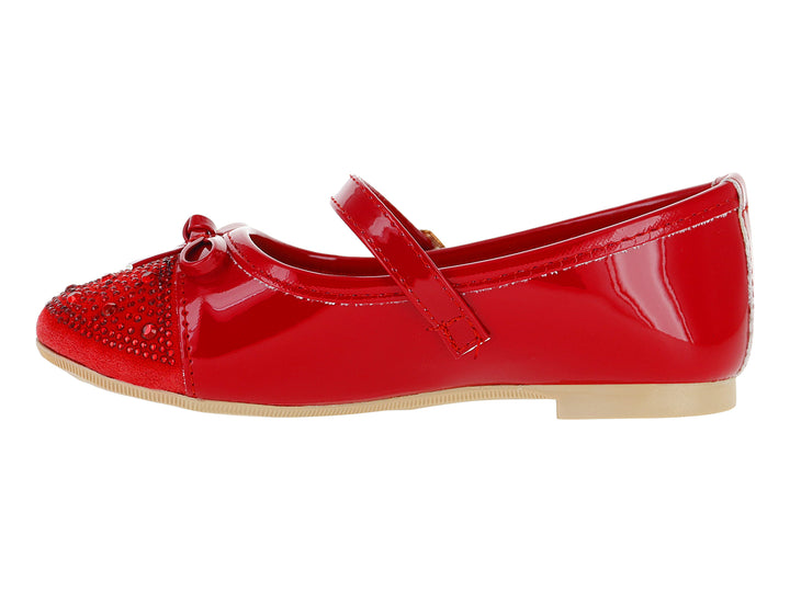 Zapatos Ballerinas 4EVER Charol Rojo para Niña