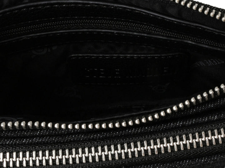 Bolsa Steve Madden Barra Negro y Plata para Mujer