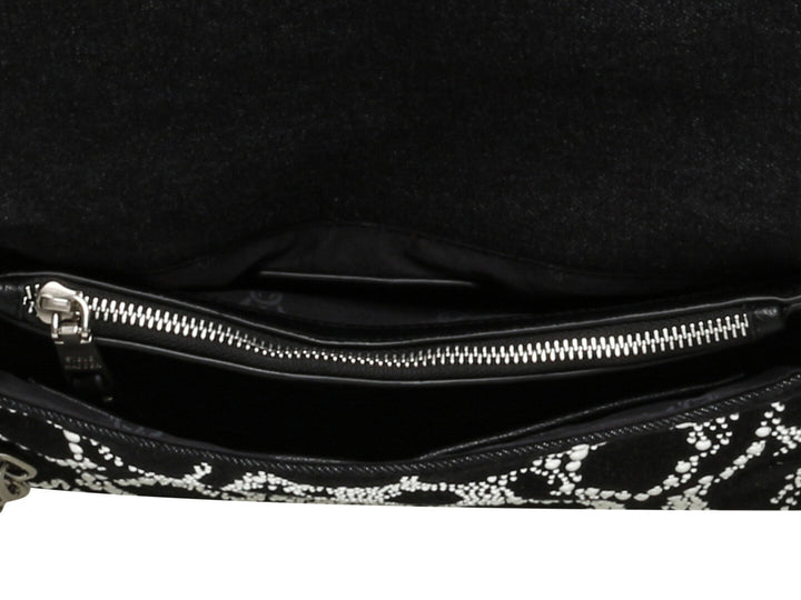 Bolsa de Hombro Steve Madden Brylie Negro Plata para Mujer