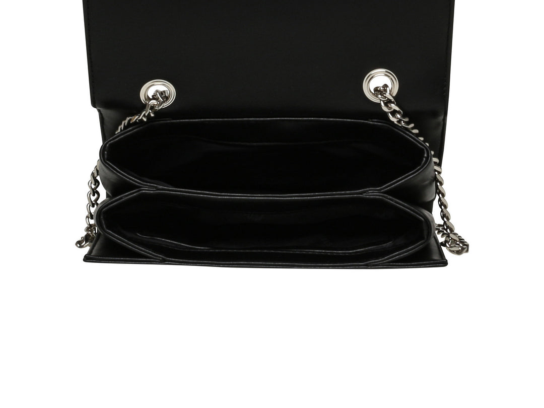 Bolsa Steve Madden Blegen Negro y Plata para Mujer