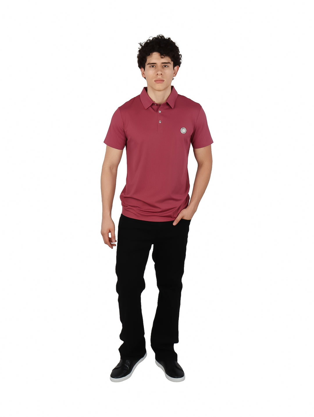 Playera Polo Barabas Color Dusty Pink