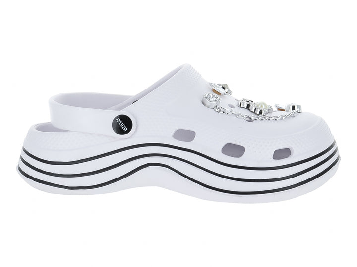 Sandalias Clogs LAZYCOZY Blanco para Mujer