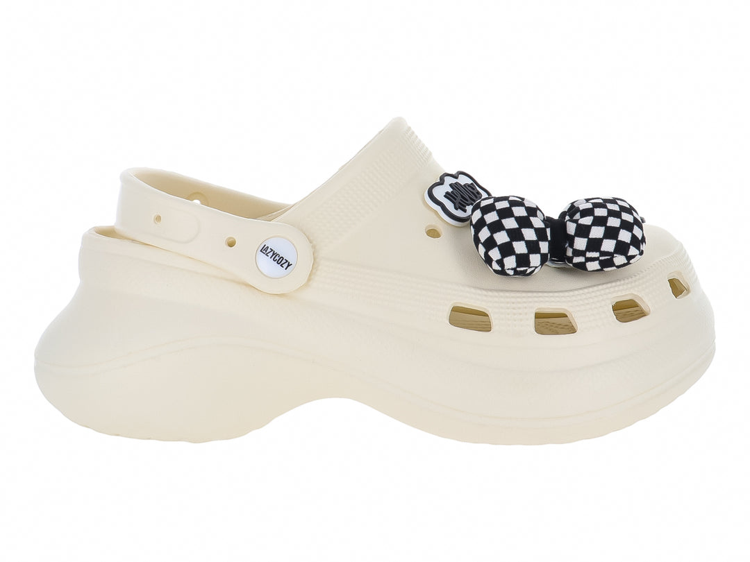 Sandalias Clogs LAZYCOZY Beige para Mujer
