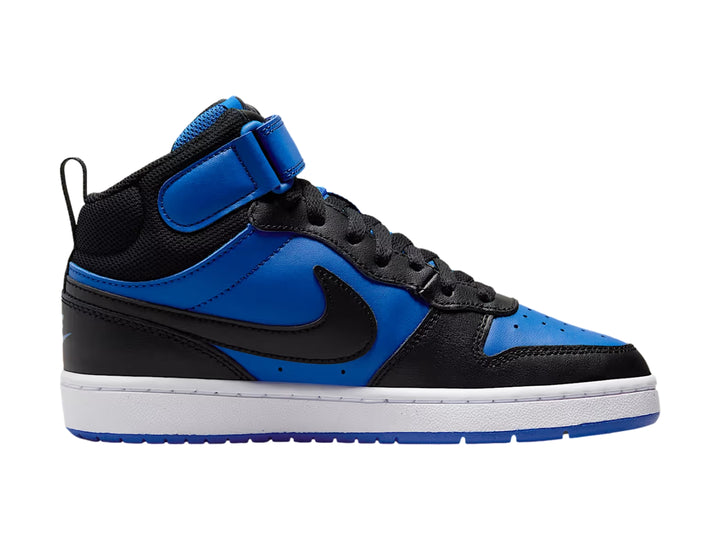 Tenis Nike Court Borough Mid 2 Azul y Negro para Niño