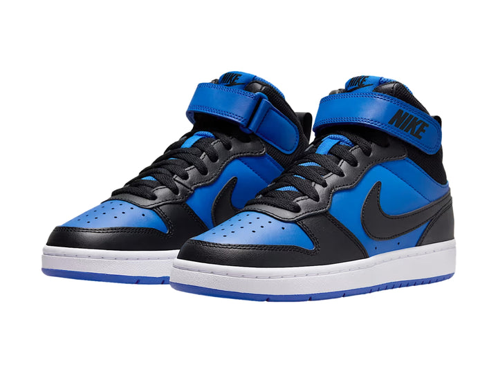 Tenis Nike Court Borough Mid 2 Azul y Negro para Niño