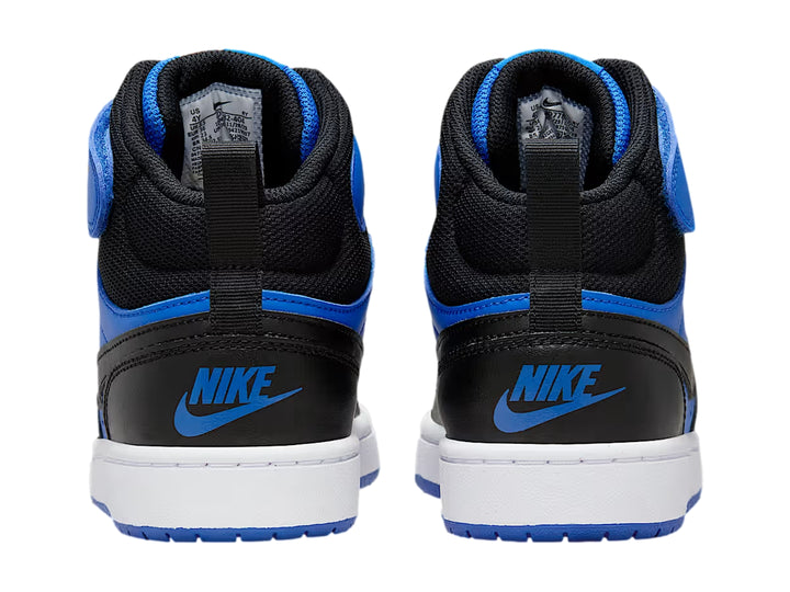Tenis Nike Court Borough Mid 2 Azul y Negro para Niño