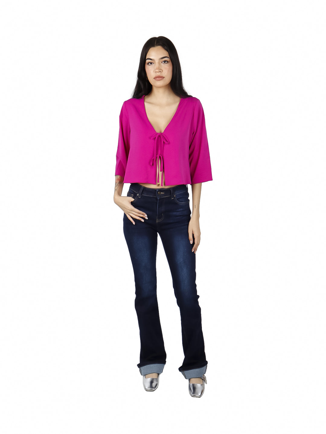Blusa Juliana Favela Rosa Nazareno para Mujer