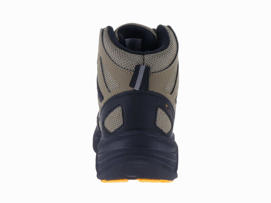 Bota deportiva Murren modelo WS-900 en color oliva y negro con suela robusta y detalles en amarillo.