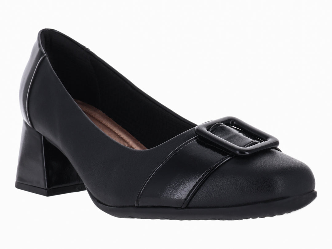 Zapatos de Tacón Cuadrado Piccadilly Negro para Mujer