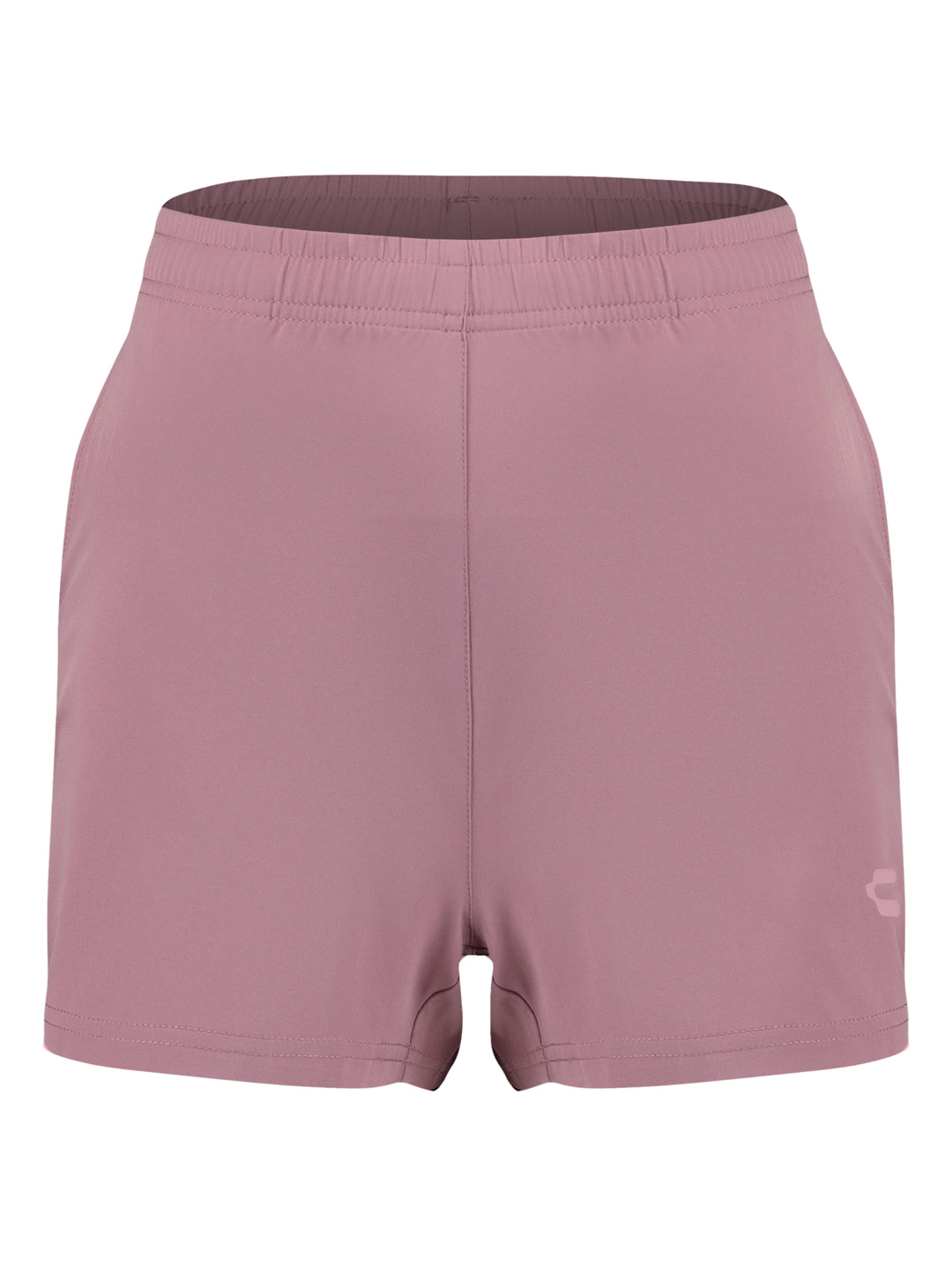 Shorts deportivos de color rosa con cintura elástica de la marca Charly.