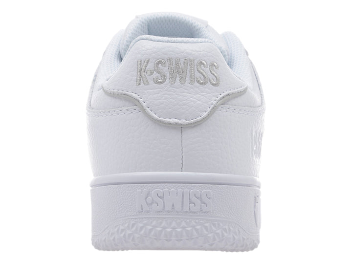 Tenis K-Swiss modelo Admiral en color blanco total, estilo clásico deportivo.