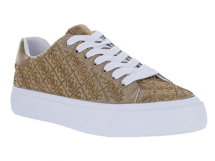 Tenis GUESS Joe Beige y Bronce para Mujer