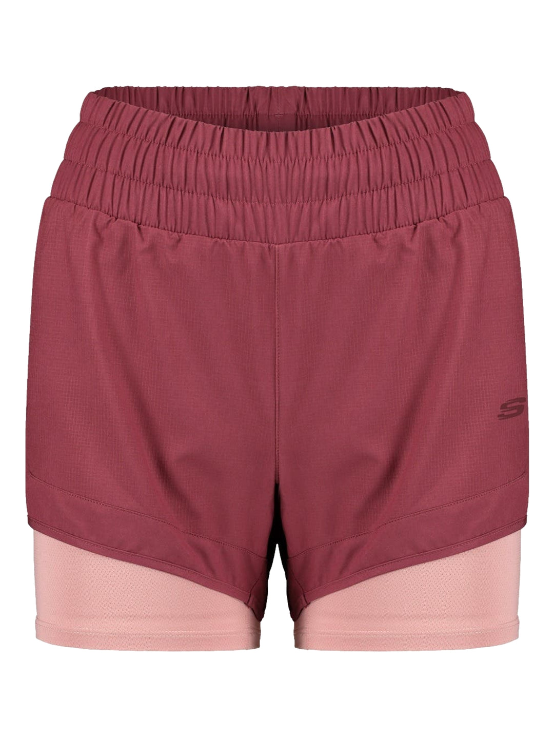 Short Deportivo Skechers Rosa Oscuro para Mujer