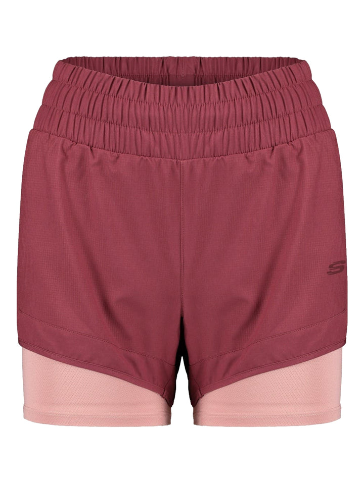 Short Deportivo Skechers Rosa Oscuro para Mujer