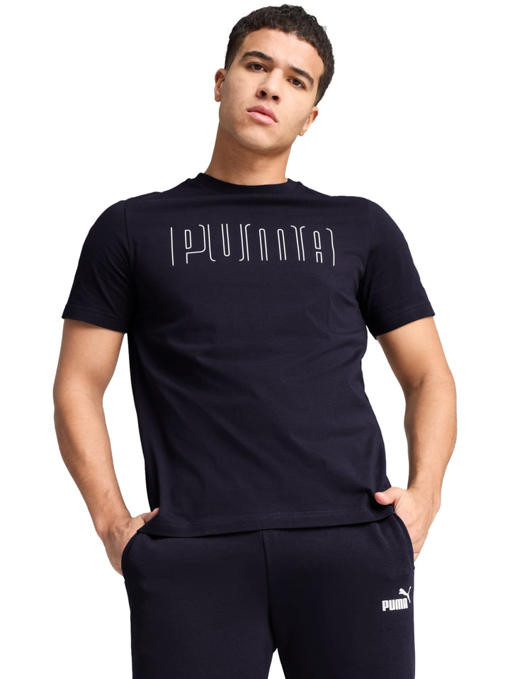 Playera PUMA Sport Graphic Tee Azul Marino para Hombre