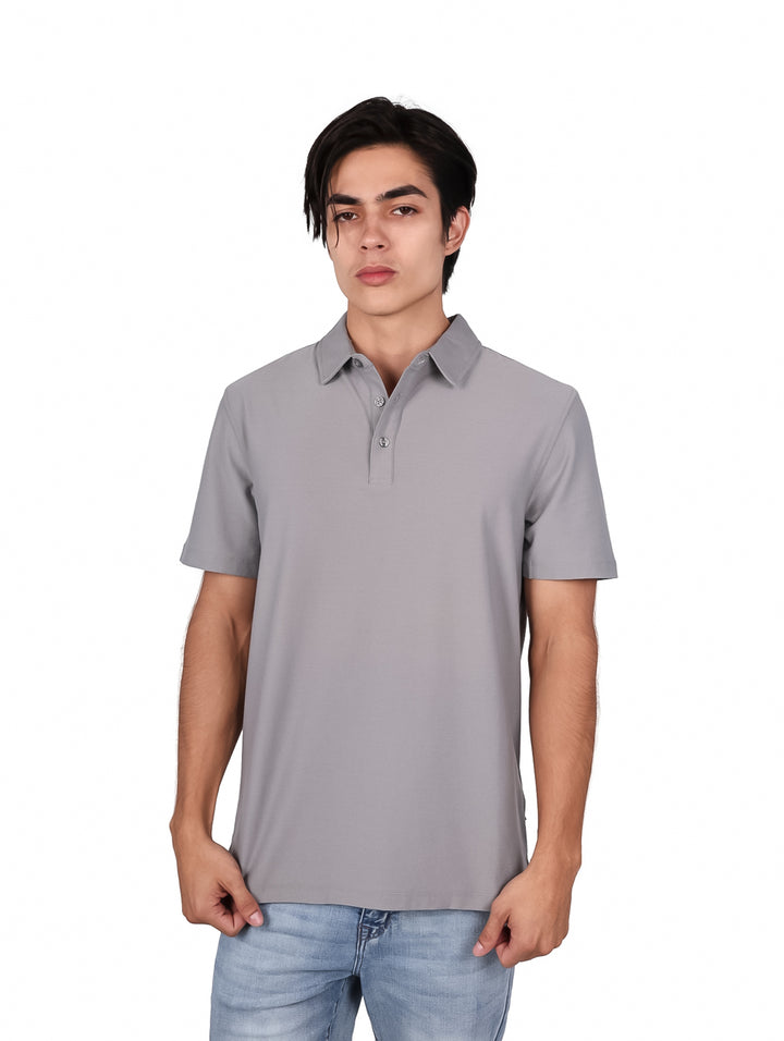 Playera Polo DKNY Gris Piedra para Hombre