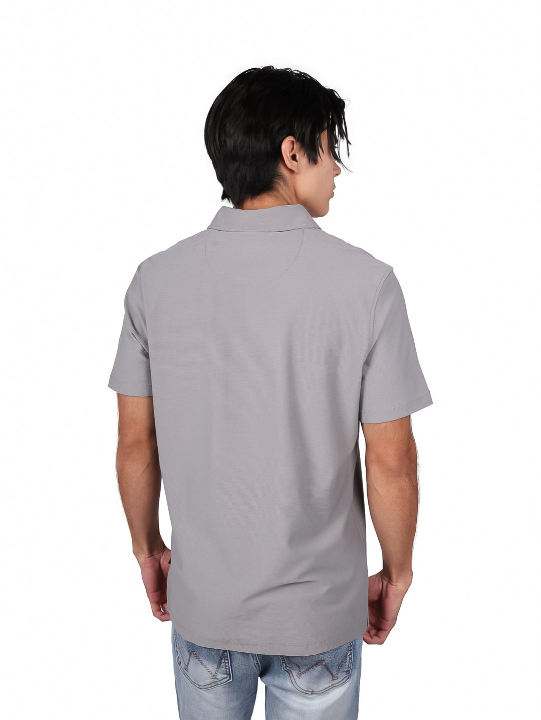 Playera Polo DKNY Gris Piedra para Hombre
