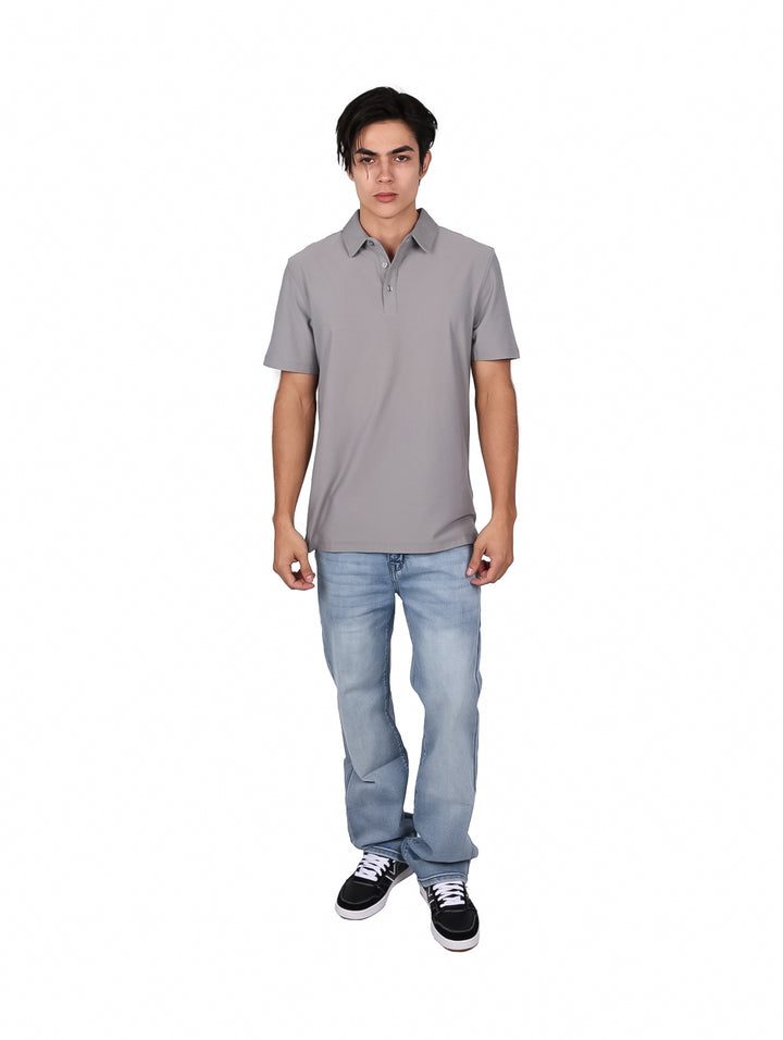 Playera Polo DKNY Gris Piedra para Hombre