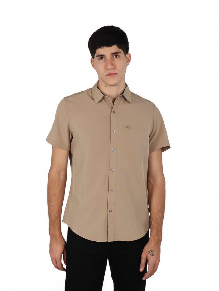 Camisa DKNY Color Tan para Hombre