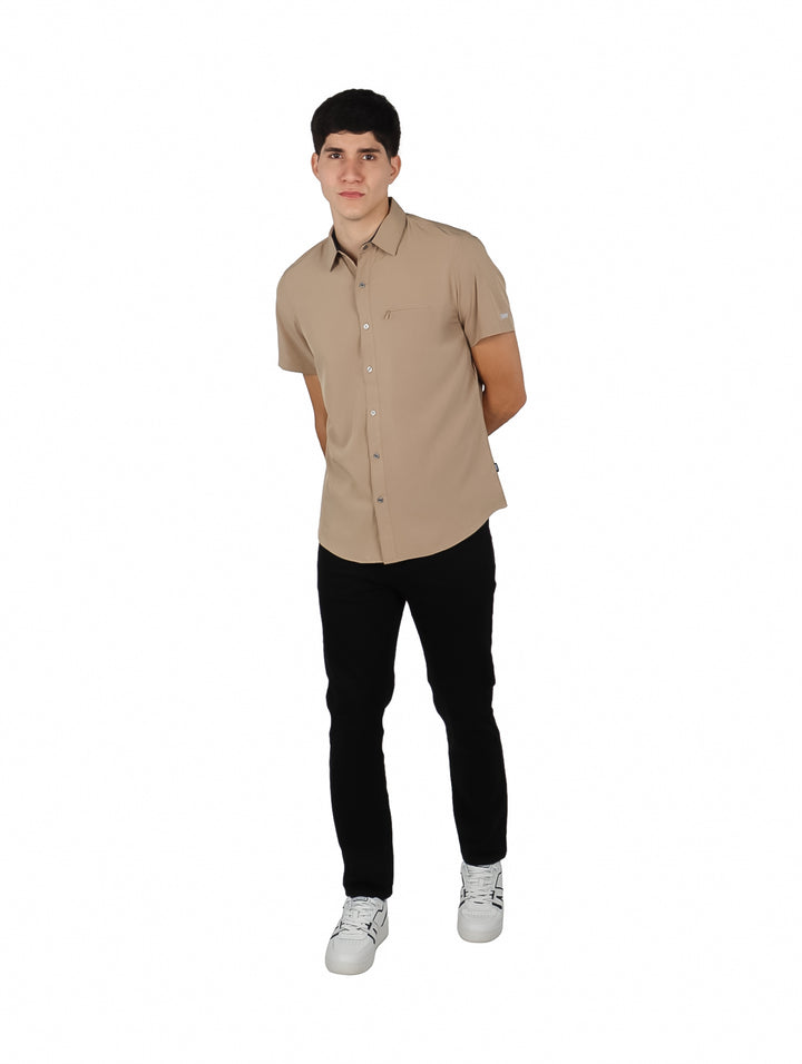 Camisa DKNY Color Tan para Hombre