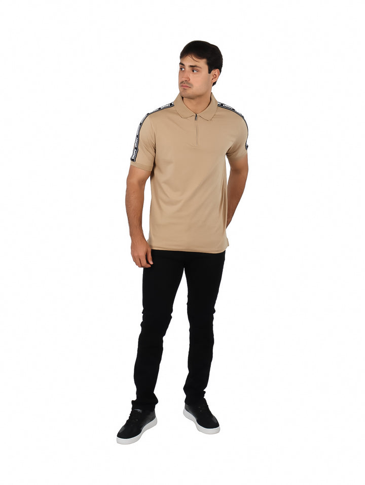 Playera Polo DKNY Color Tan para Hombre