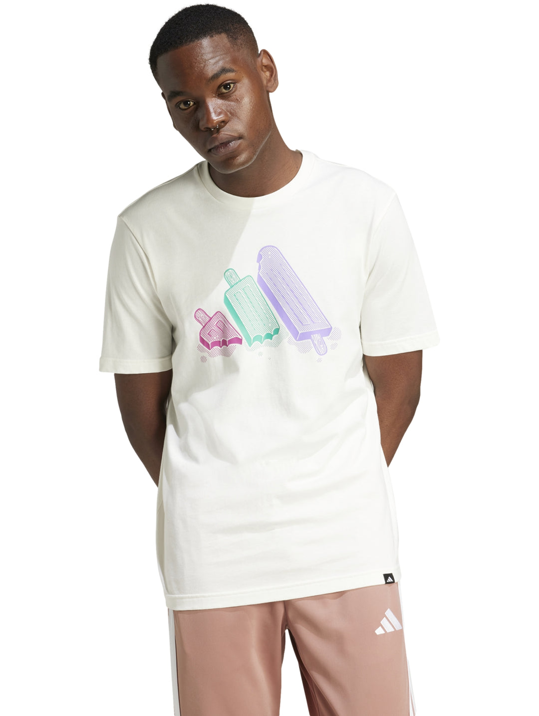 Playera Adidas Lounge Ice Blanca para Hombre