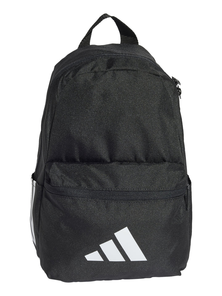 Mochila escolar Adidas de color negro con logotipo blanco en la parte frontal.