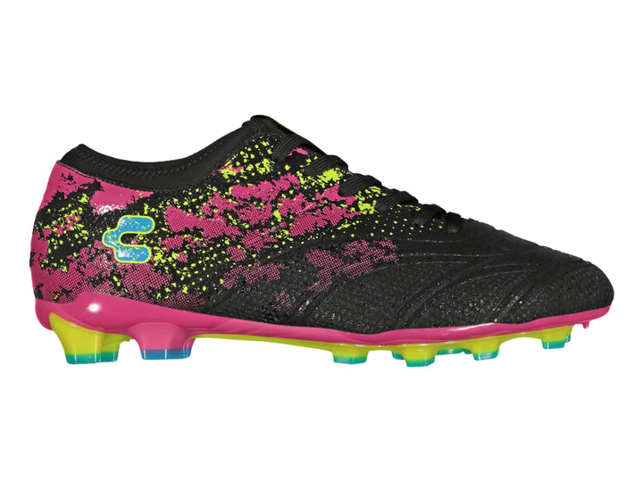 Tenis de Fútbol Charly FG Negro y Fucsia para Hombre