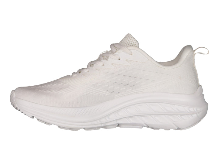 Tenis deportivos Charly color blanco con suela amortiguada y tejido transpirable.