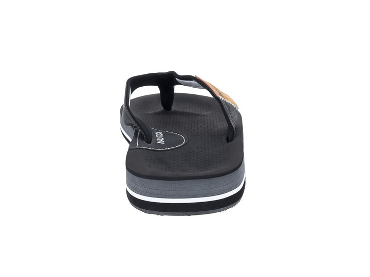 Sandalia Nautica Maui color negro con detalles en gris y blanco, diseño de dedo para Hombre.